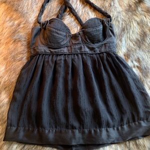 Provenza Schouler Black Silk Top - Size 4